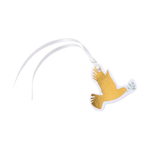 10 Mini Decorações com Fio Pomba Eucalipto (Batizado / Comunhão)