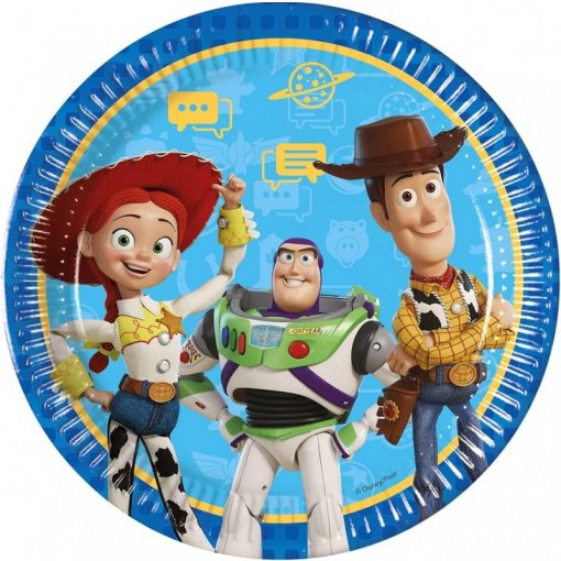 8 Pratos 23cm Toy Story 5