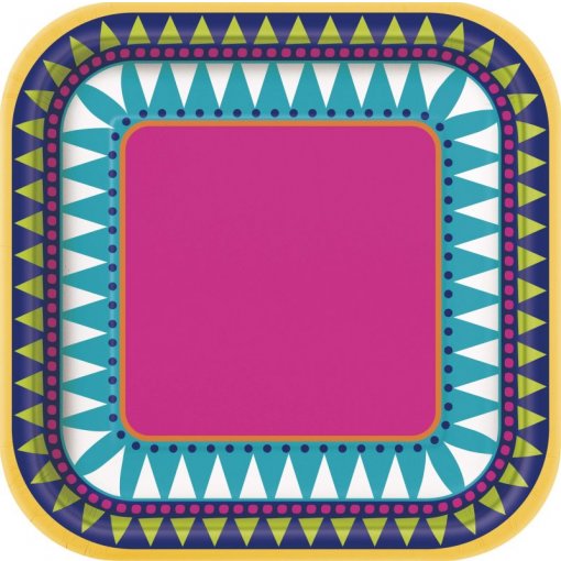 10 Pratos 18cm Boho Fiesta