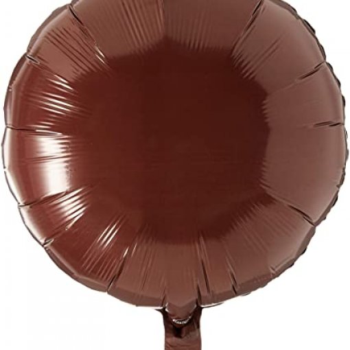 Balão Foil Redondo 18'' Bulk Castanho