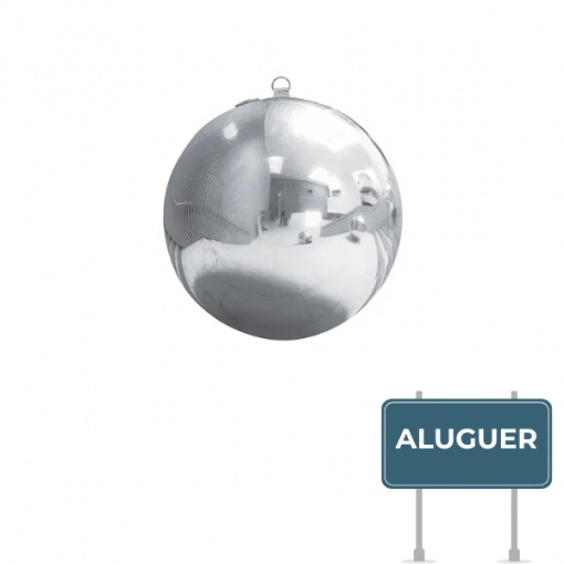 Aluguer de Mirror Ball PVC 60cm Prateado