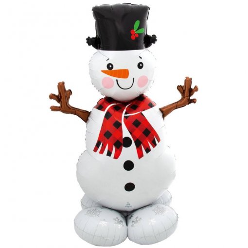 Balão Foil 88x139cm AirLoonz Boneco de Neve Natal