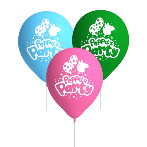 8 Balões Latex 11'' Peppa Pig