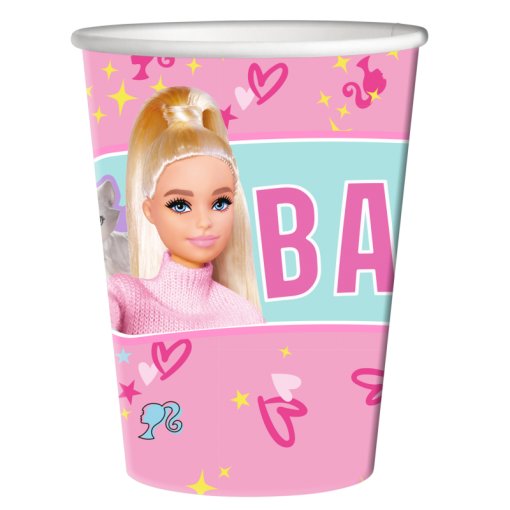 8 Copos 250ml Barbie