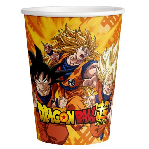 8 Copos 250ml Dragon Ball