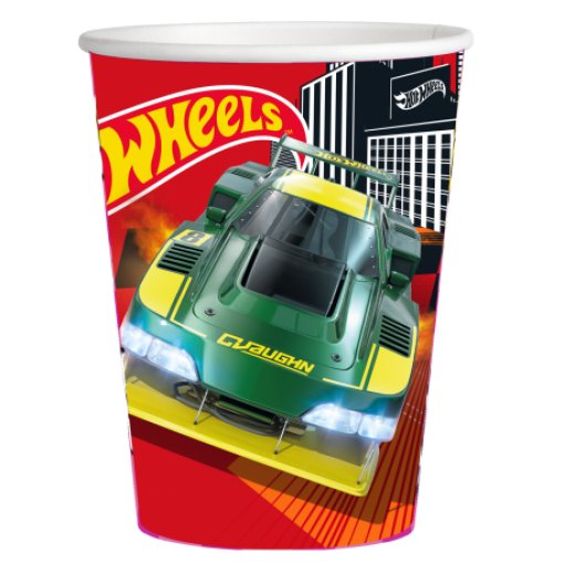 8 Copos Hot Wheels