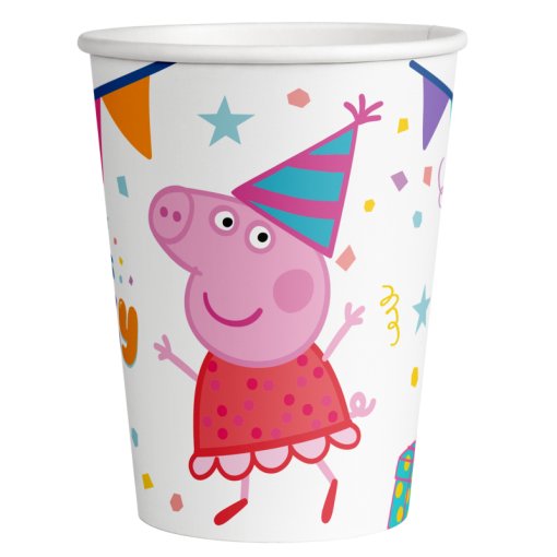 8 Copos 250ml Peppa Pig
