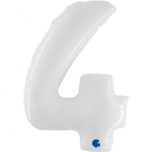 Balão Foil 102cm Branco Fluo nº4