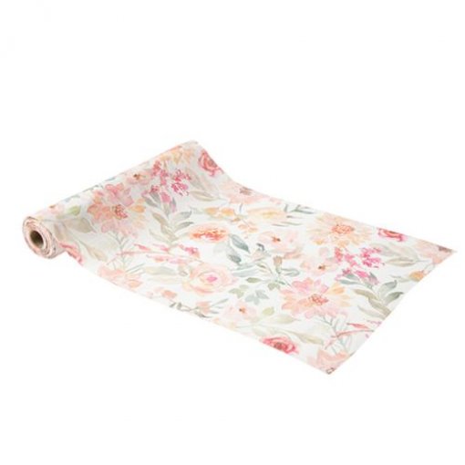 Corredor de mesa 28cm x 3m Flores Dálias
