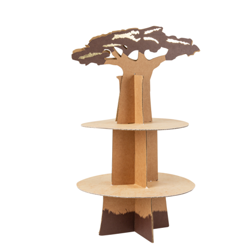 Cupcake Stand 2 Andares 44,5cm Kraft Safari