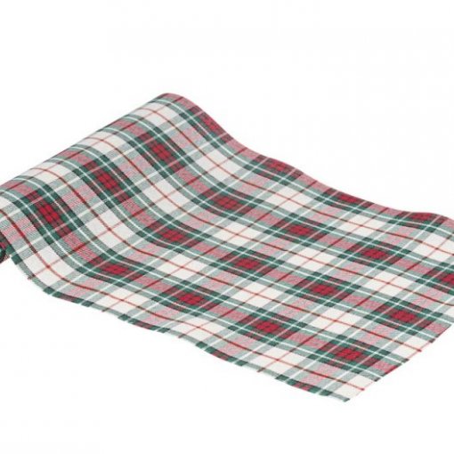 Corredor de mesa 28 cm x 3 m Xadrez Brilhante