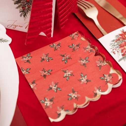 20 Guardanapos 3 Folhas 24cm Natal
