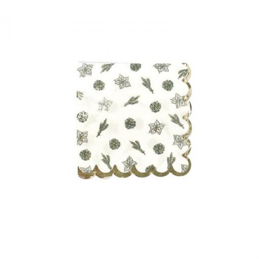 20 Guardanapos 24cm Vintage Christmas 