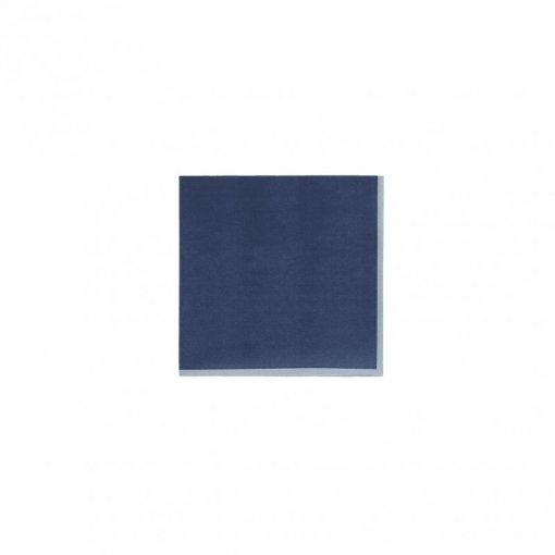 15 Guardanapos 24cm Azul Escuro e Azul Marinho