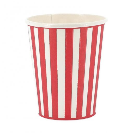 6 Copos 255ml Mix&Match - Riscas Vermelhas