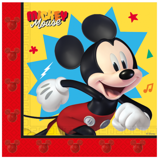 20 Guardanapos 33cm Mickey Jump Into Fun