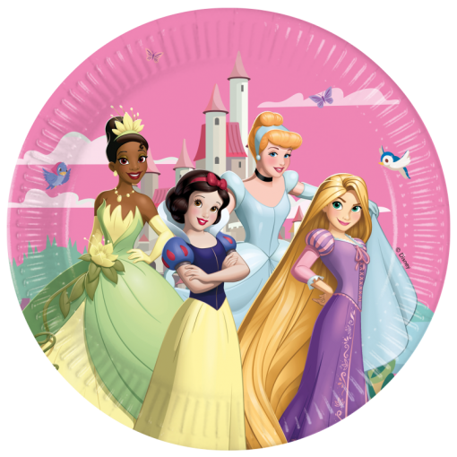 8 Pratos 23cm Princess Create Your World