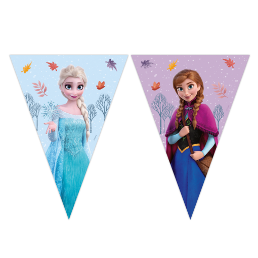 9 Bandeiras Triângulo 2,3m Frozen Idyllic Wonder