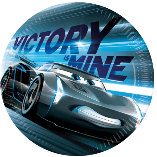 8 Pratos 23cm Cars Victory is Mine (McQueen)