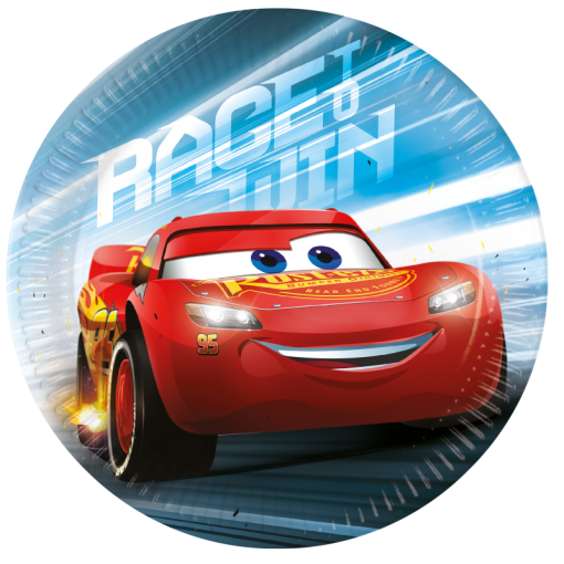 8 Pratos 20cm Cars Victory is Mine (McQueen)