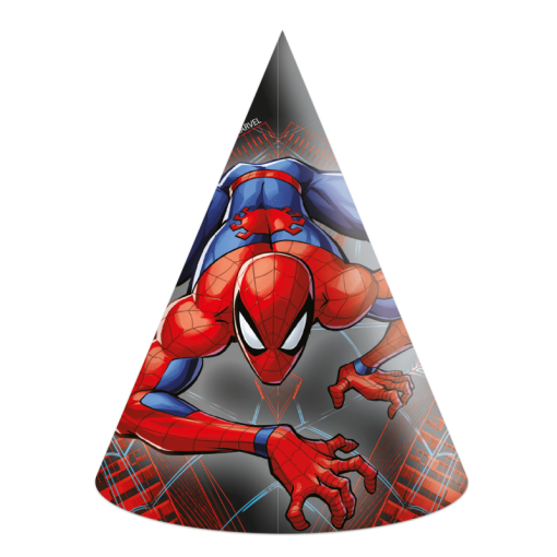 6 Chapeús Spider-Man (Homem-Aranha) World of Web 