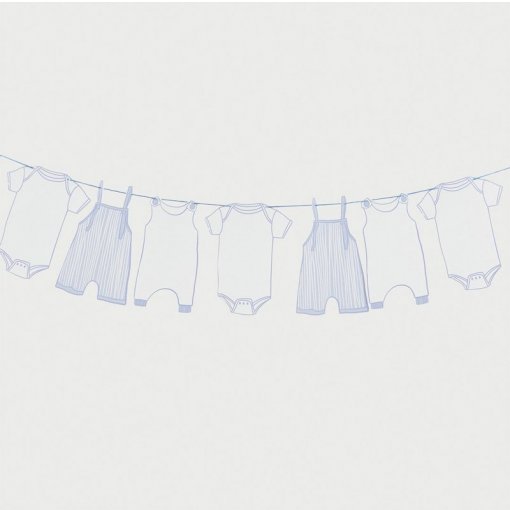 Grinalda 2,5m Babygrows Azul