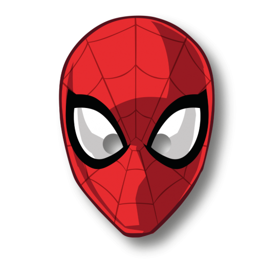 6 Máscaras Spider-Man (Homem-Aranha) World of Web 
