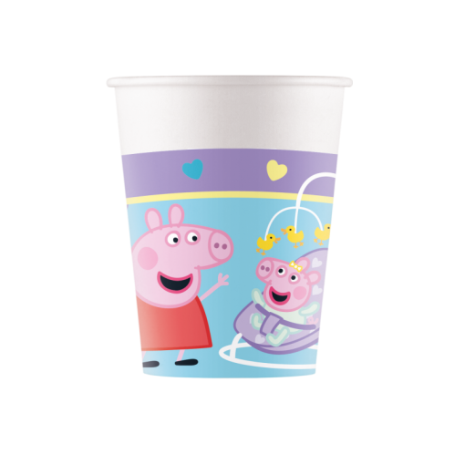 8 Copos 200ml Peppa Pig Made With Love
