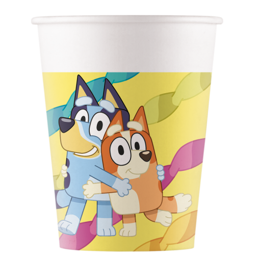 8 Copos 200ml Bluey e Bingo