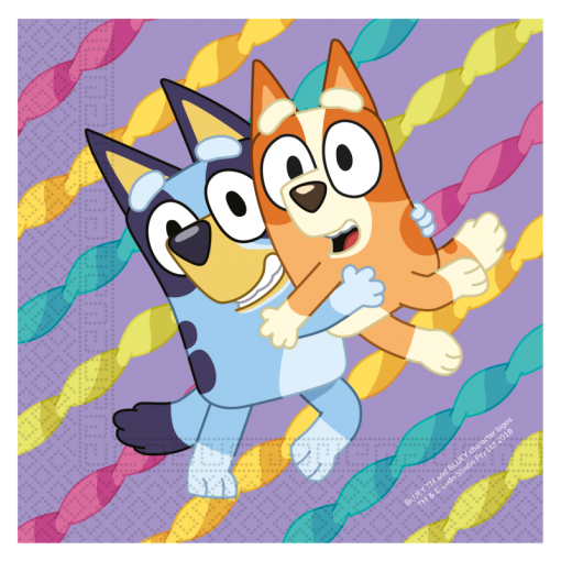 20 Guardanapos 33cm Bluey e Bingo