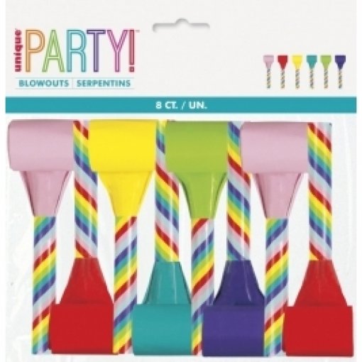 8 Cornetas Coloridas