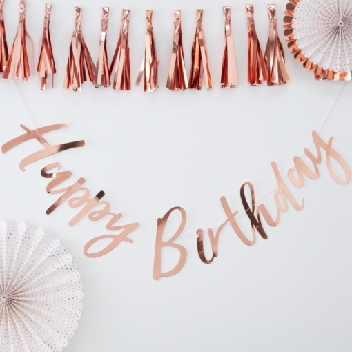 Grinalda Happy Birthday 1,8m Rose Gold
