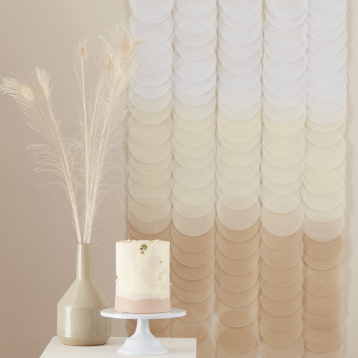 Backdrop Discos de Papel Neutro