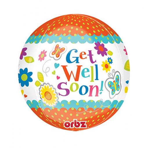 Balão Foil Orbz Flores & Borboletas