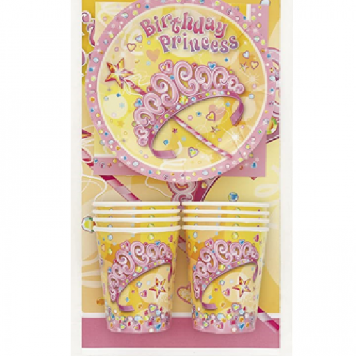 Pack de Festa para 8 pessoas Pretty Princess