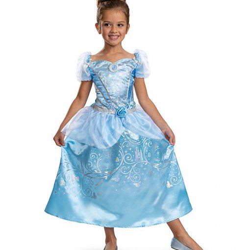 Fato Cinderela (Princesas Disney) Idade 3-4 Anos