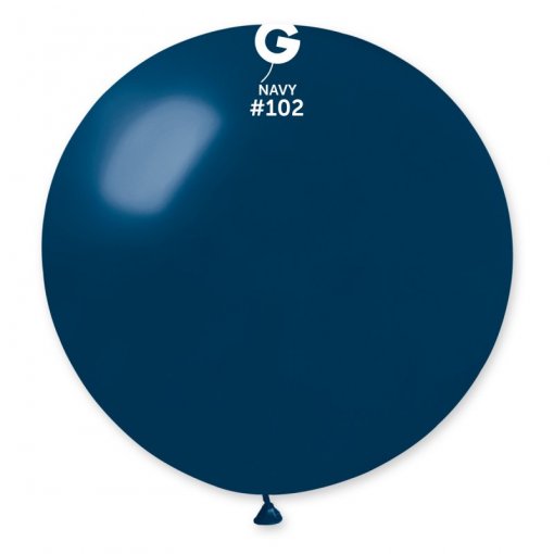 1 Balão latex 31'' (80cm) cor Navy #102 - G30