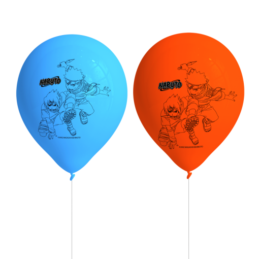 8 Balões Latex 27cm Naruto
