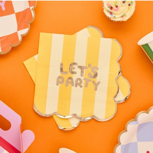 16 Guardanapos Papel Let's Party - Playful Brights
