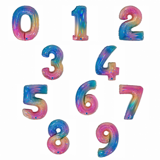 Sortido Balões Foil 102cm Rainbow