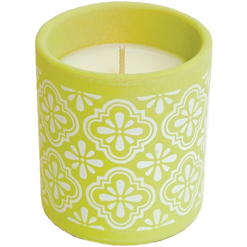 Vela Stop Mosquitos - Perfume  Citronela -  Maceta Provence Verde