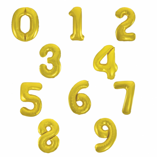 Sortido Balões Foil 86cm Dourado Clássico 