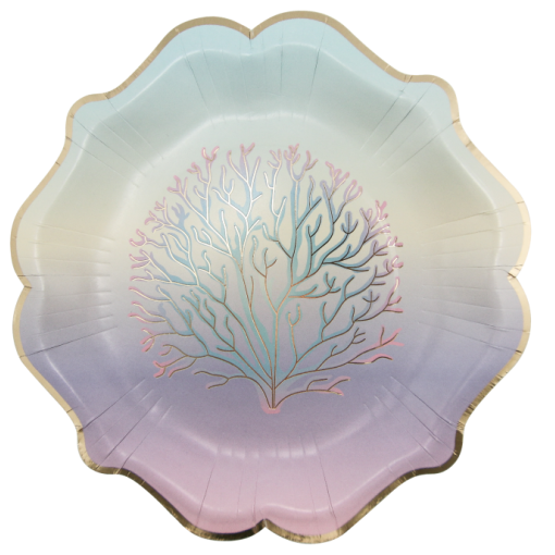 8 Pratos 23cm Sereia