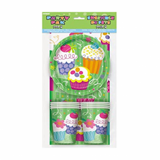 Pack de Festa para 8 pessoas Cupcake Party