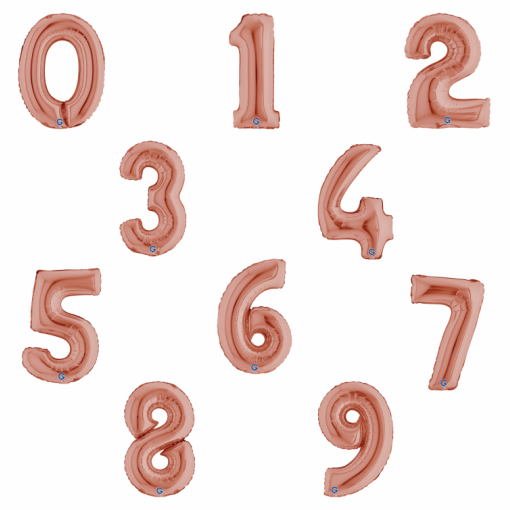 Sortido Balões Foil 14'' (35cm) Rose Gold