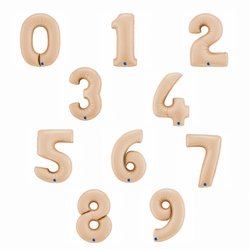 Sortido Balões Foil 102cm Satin Nude