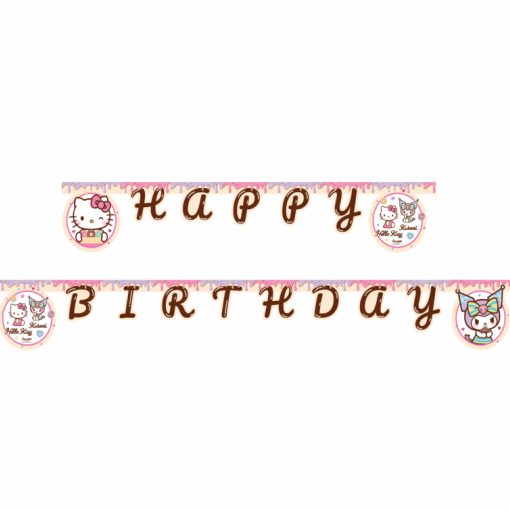 Grinalda Happy Birthday 2m Hello Kitty & Kuromi