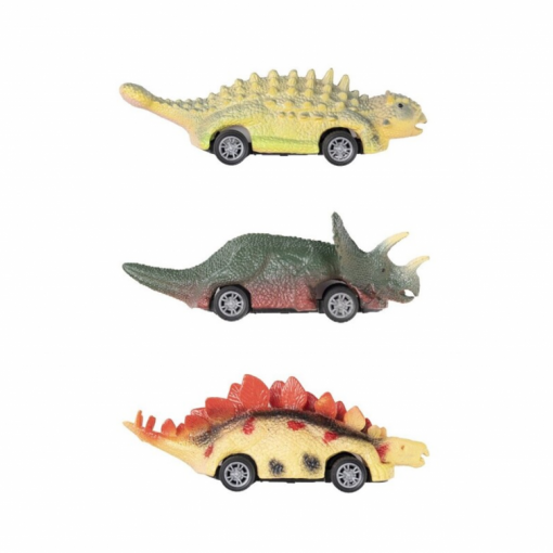Carros em forma de Dinossauros 