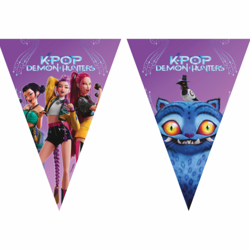 9 Bandeiras Triângulo KPop Demon Hunters