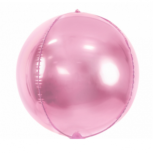 Balão Foil Orbz 40cm Rosa Claro